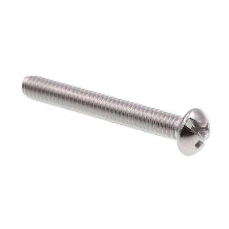 Prime-Line #8-32 x 1-1/4 in Slotted Round Machine Screw, Plain 316 Stainless Steel, 25 PK 9003702